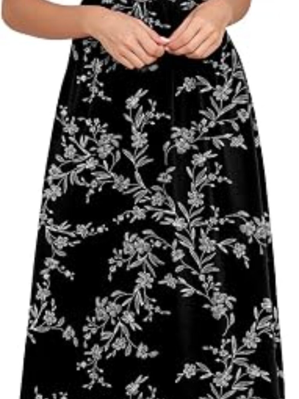 Womens 2026 Maxi Dresses Empire Waist Long Summer Dress Casual Cap Short Sleeve - Picture 5 of 5